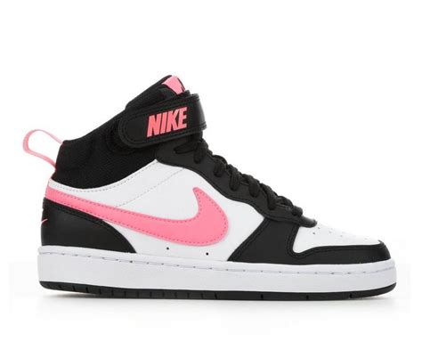 nike court borough mid 2 sneakers wit/roze kinderen|Nike court borough mid 2 big.